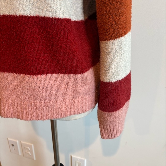 A.N.A. Colorblock Long Sleeve Crew Neck Cozy Knit Sweater Size PXL Fall Winter - Picture 4 of 9